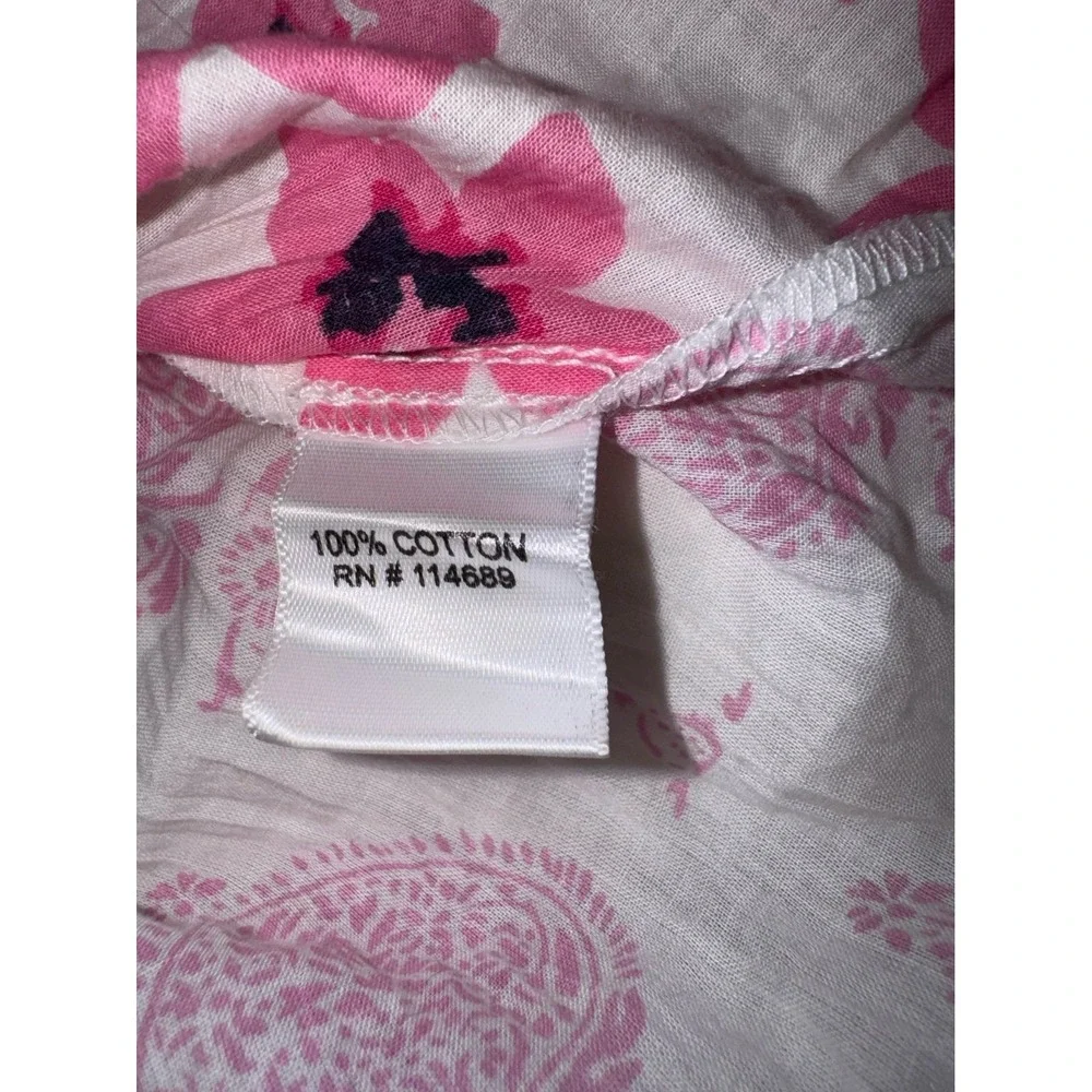 CINO pink floral, paisley and striped patterns button down shirt Women's XS - Picture 5 of 7